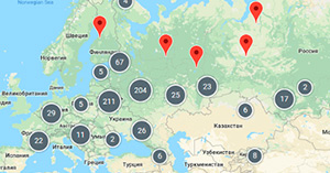 Показать объявления на карте Petglobals